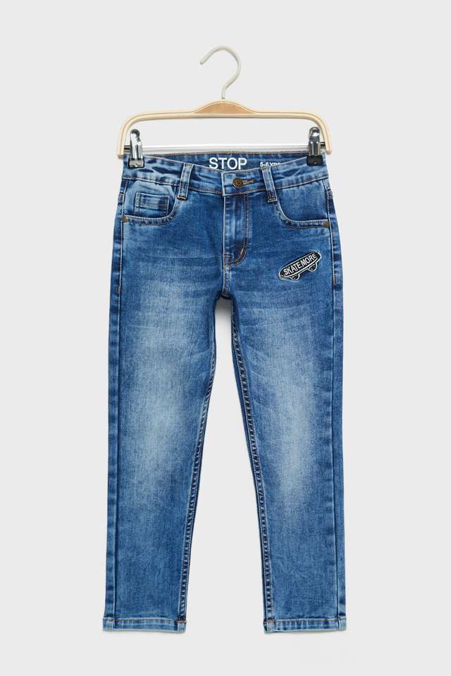 Solid-Denim-Slim-Fit-Boys-Jeans