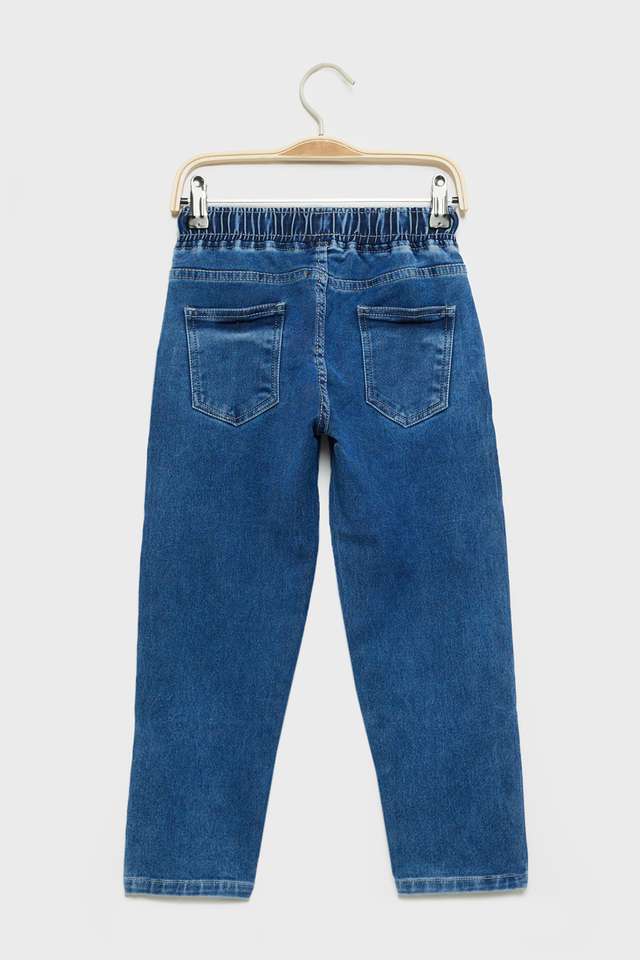 Solid-Denim-Relaxed-Fit-Boys-Joggers