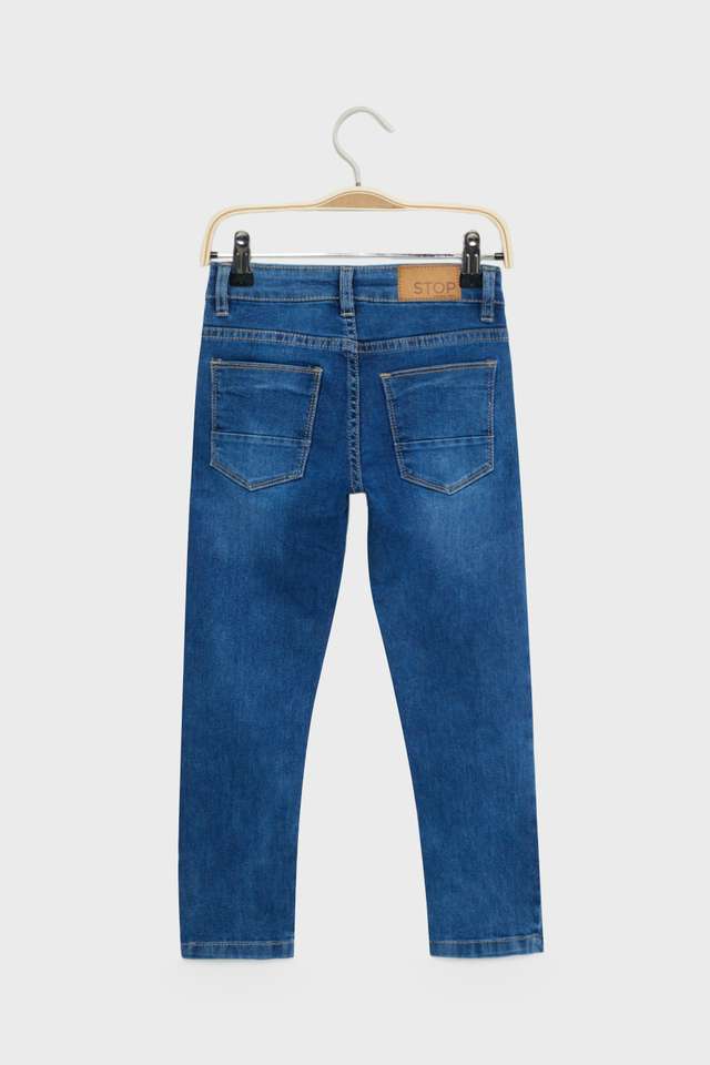 Solid-Blended-Fabric-Skinny-Fit-Boys-Jeans