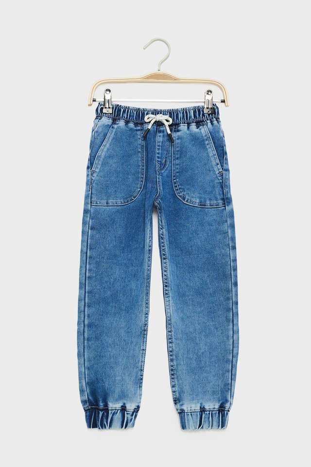 Solid-Denim-Relaxed-Fit-Boys-Joggers