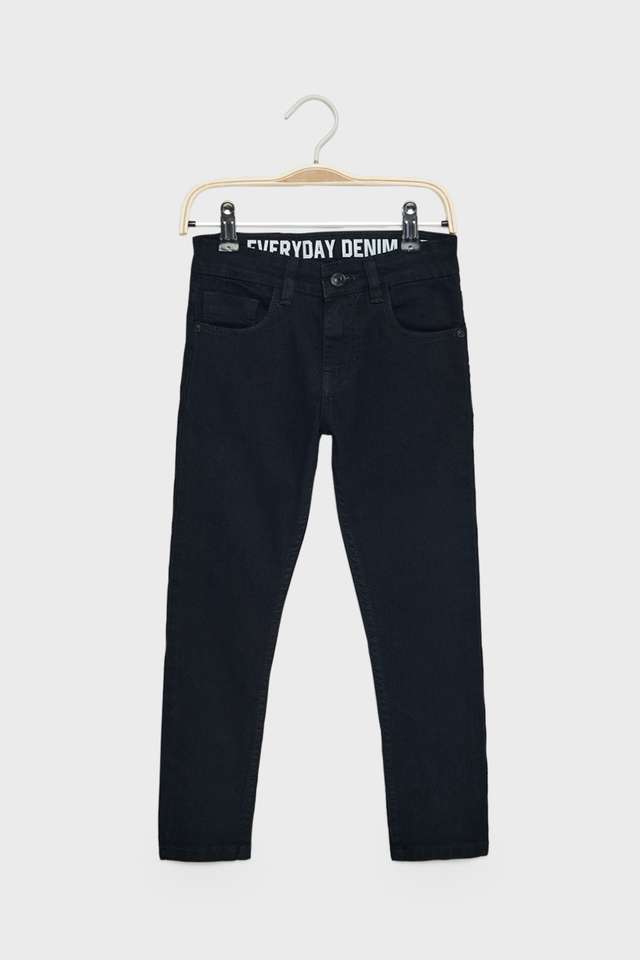 Solid-Blended-Fabric-Skinny-Fit-Boys-Jeans