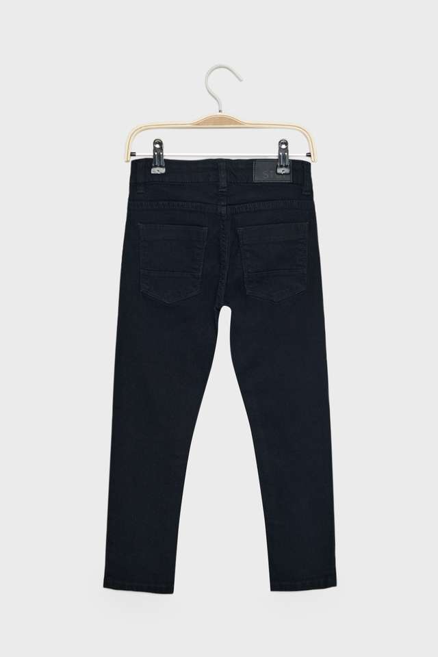 Solid-Blended-Fabric-Skinny-Fit-Boys-Jeans