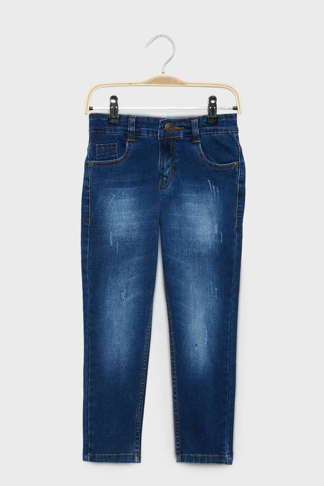 Solid-Blended-Fabric-Skinny-Fit-Boys-Jeans