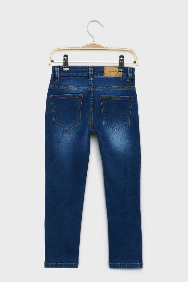 Solid-Blended-Fabric-Skinny-Fit-Boys-Jeans