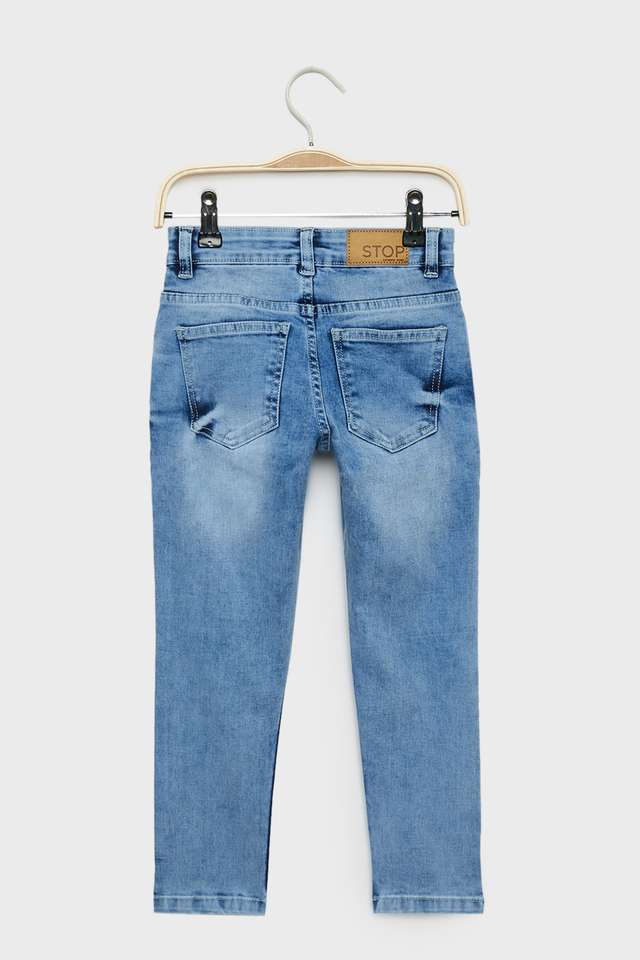 Solid-Blended-Fabric-Skinny-Fit-Boys-Jeans