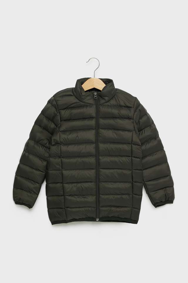 Solid-Nylon-High-Neck-Boys-Jacket