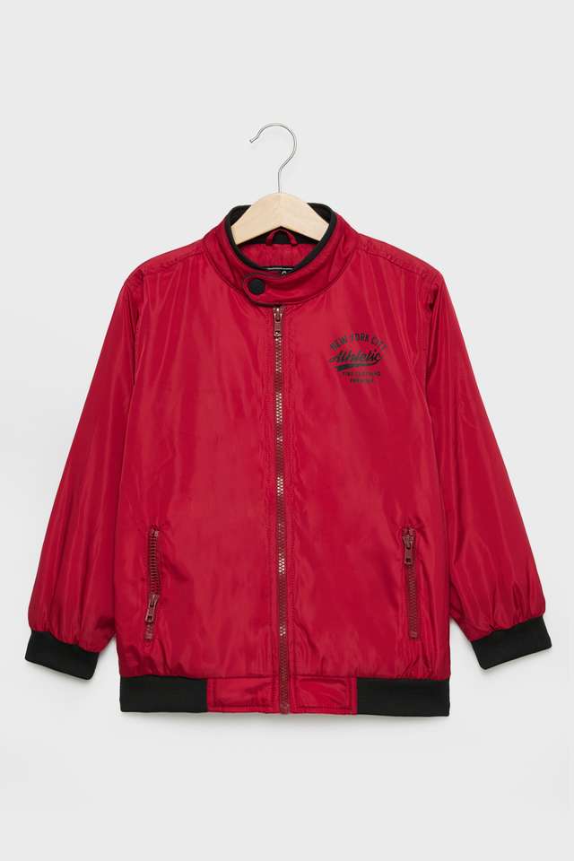 Solid-Polyester-Regular-Fit-Boys-Jacket