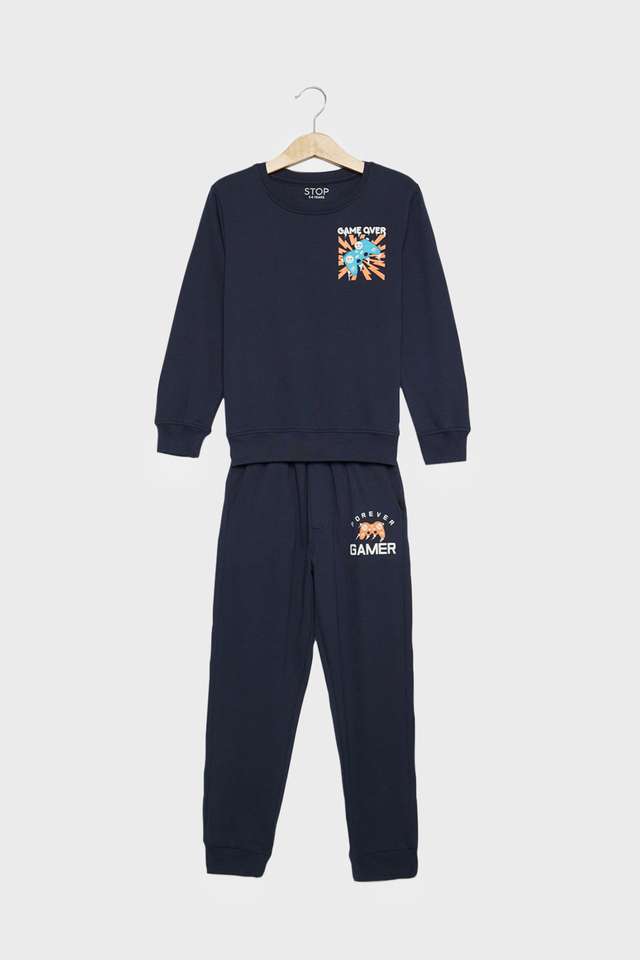 Graphic-Print-Cotton-Round-Neck-Boys-Co-Ord-Set