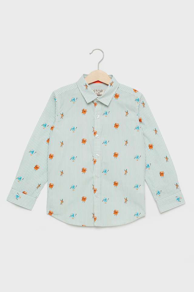 Printed-Cotton-Collared-Boys-Shirt