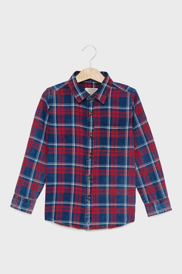Checks-Cotton-Collared-Boys-Shirt