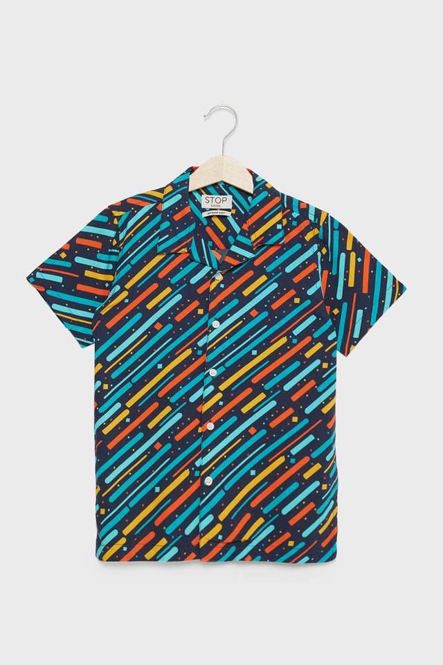Printed-Rayon-Collared-Boys-Shirt