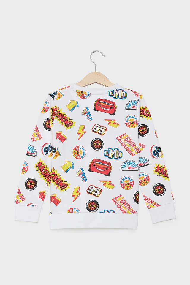 Character-Print-Blended-Fabric-Round-Neck-Boys-Sweatshirt