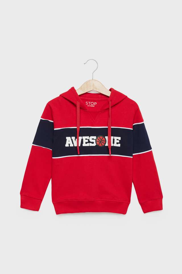 Graphic-Print-Cotton-Hooded-Boys-Sweatshirt