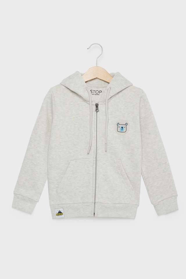 Solid-Blended-Fabric-Hooded-Boys-Sweatshirt