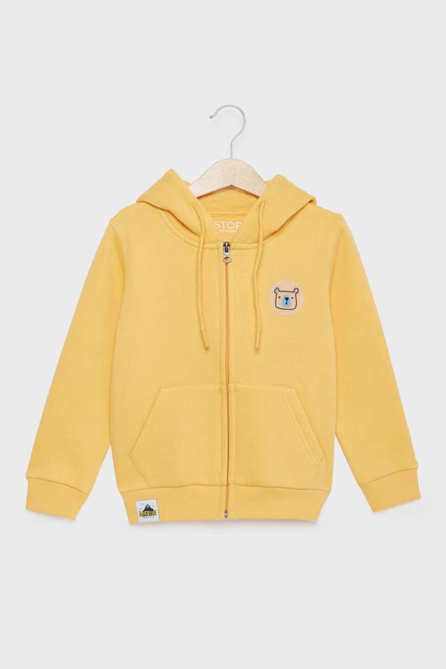 Solid-Blended-Fabric-Hooded-Boys-Sweatshirt