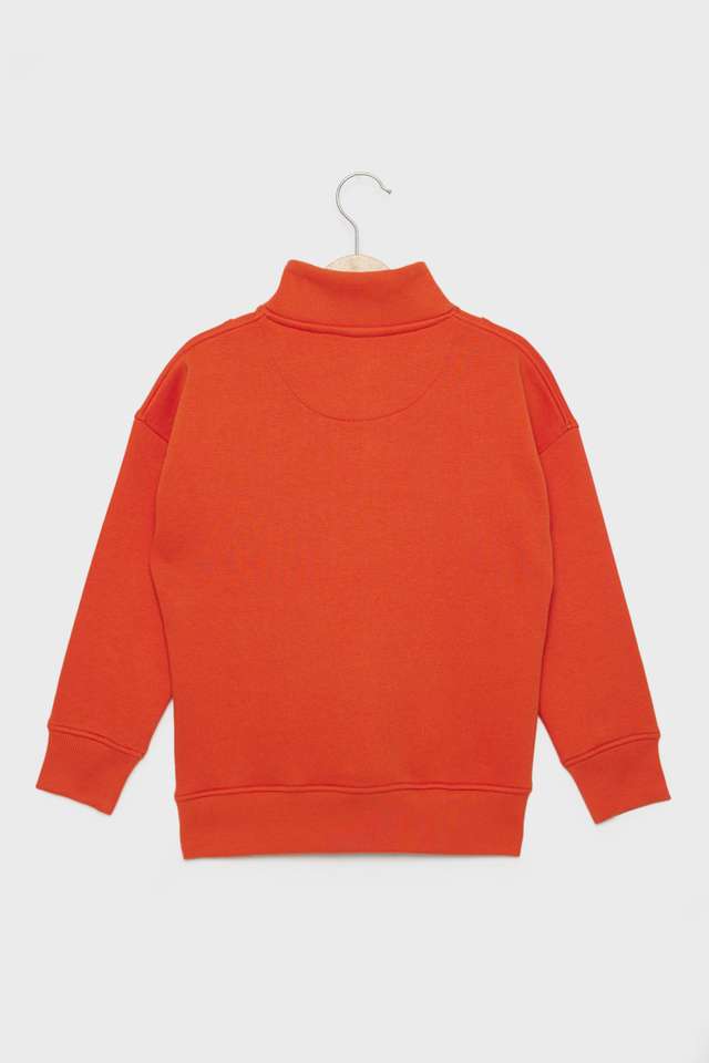 Solid-Blended-Fabric-High-Neck-Boys-Sweatshirt