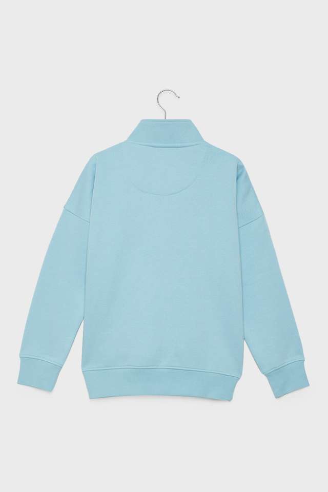 Solid-Blended-Fabric-High-Neck-Boys-Sweatshirt