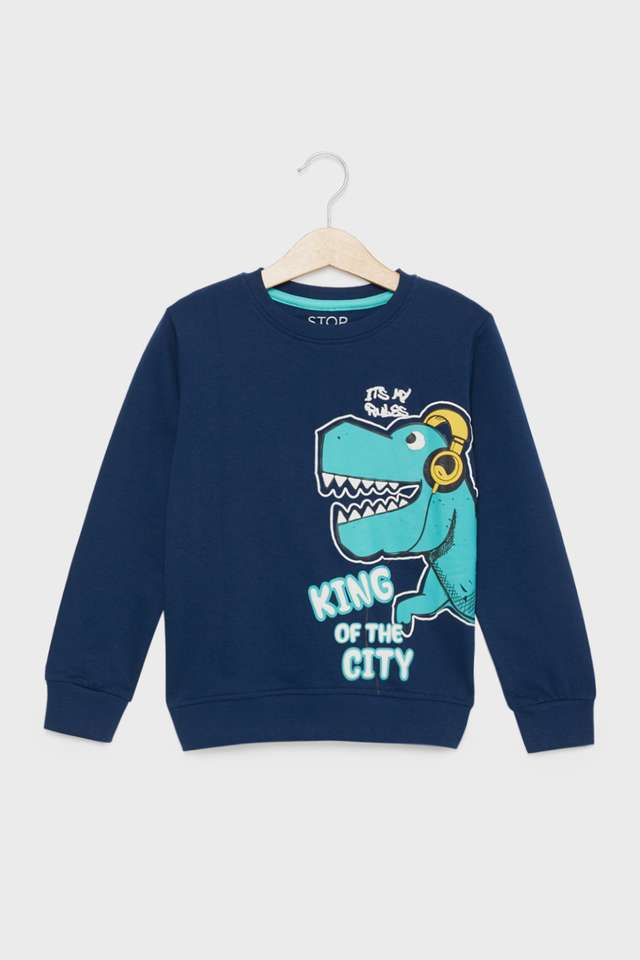 Printed-Blended-Fabric-Round-Neck-Boys-Sweatshirt