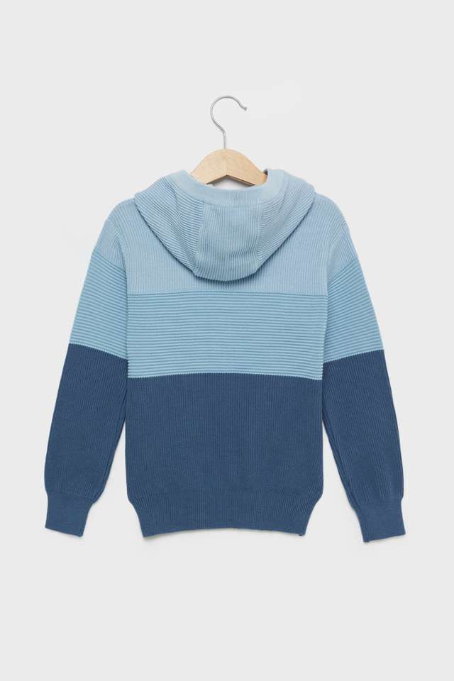 Color-Block-Cotton-Hooded-Boys-Sweater