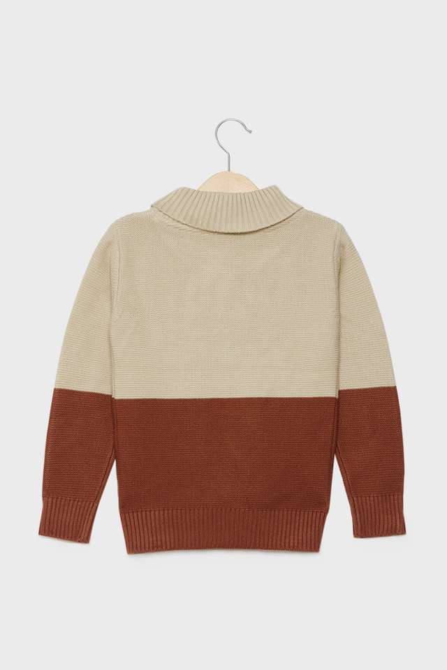 Color-Block-Cotton-High-Neck-Boys-Sweater