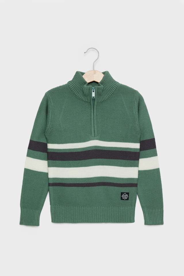 Color-Block-Cotton-High-Neck-Boys-Sweater