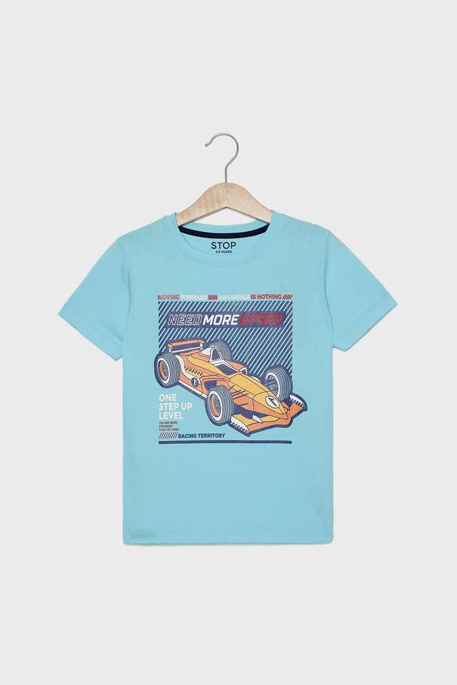 Graphic-Print-Cotton-Round-Neck-Boys-T-Shirt