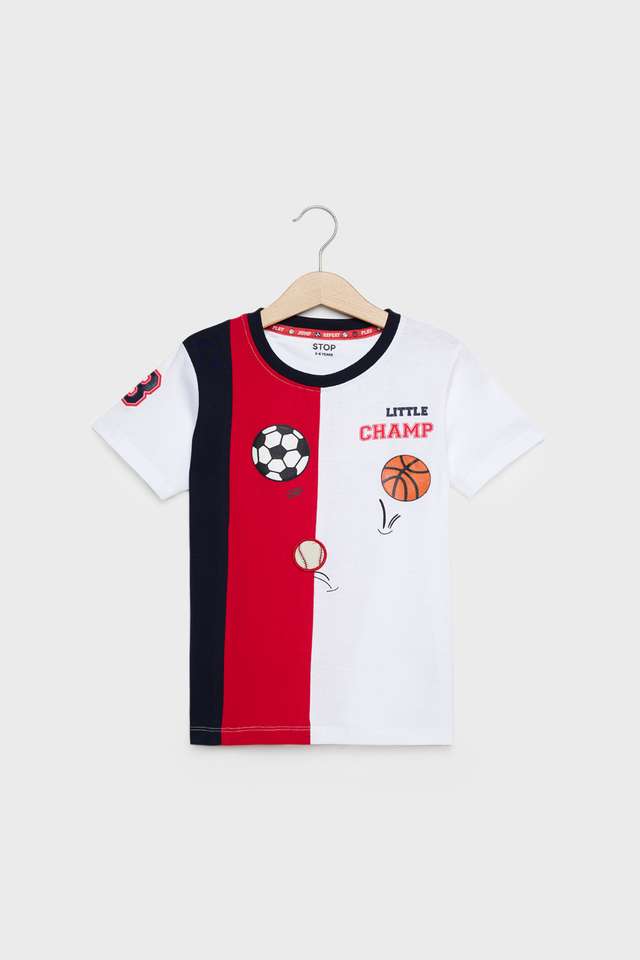 Color-Block-Cotton-Round-Neck-Boys-T-Shirt