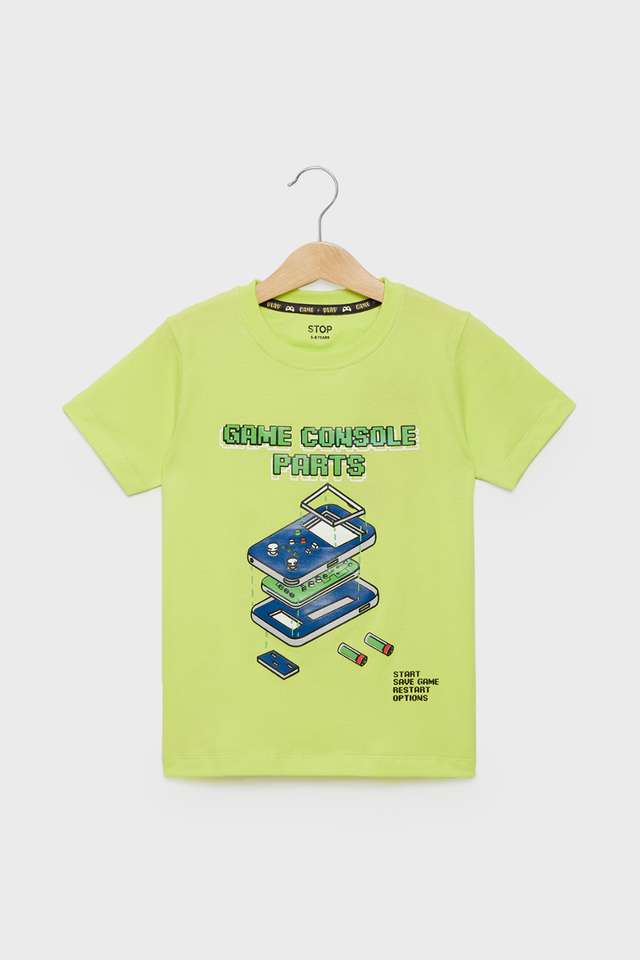 Graphic-Print-Cotton-Round-Neck-Boys-T-Shirt