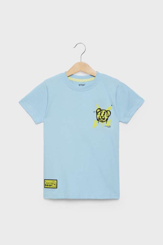 Graphic-Print-Cotton-Round-Neck-Boys-T-Shirt