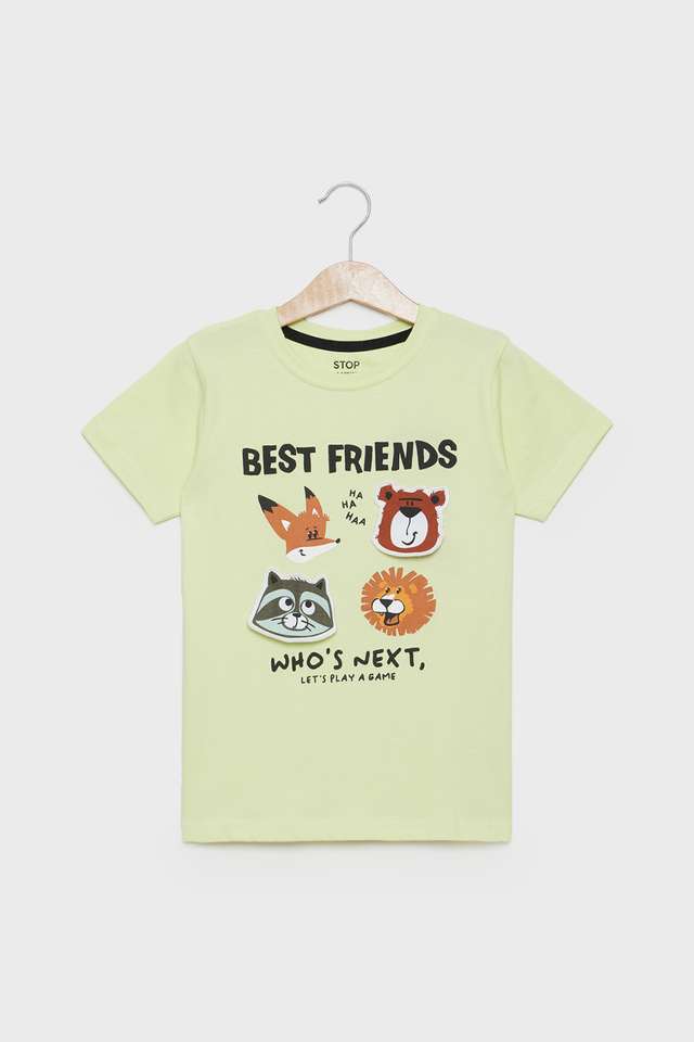 Graphic-Print-Cotton-Round-Neck-Boys-T-Shirt
