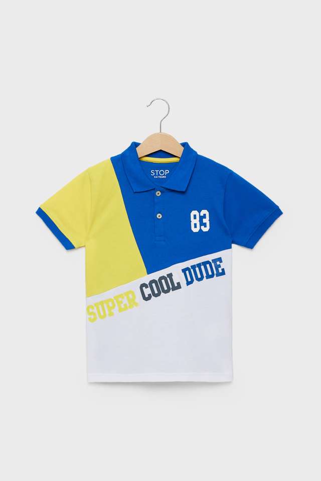 Color-Block-Cotton-Polo-Boys-T-Shirt