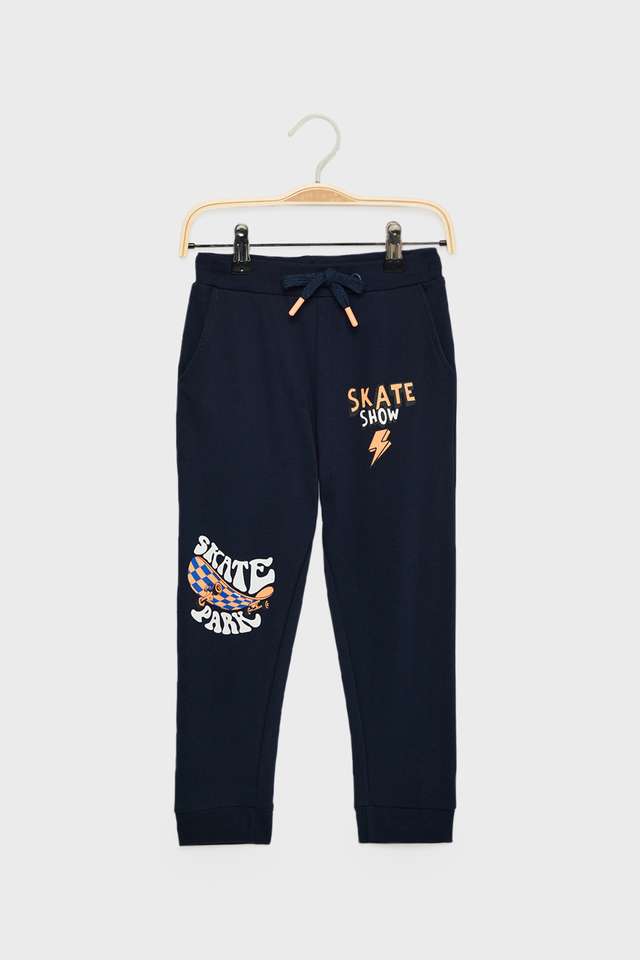 Solid-Cotton-Regular-Fit-Boys-Track-Pants