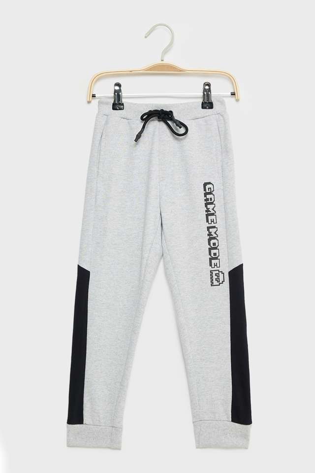 Solid-Blended-Fabric-Relaxed-Fit-Boys-Track-Pants