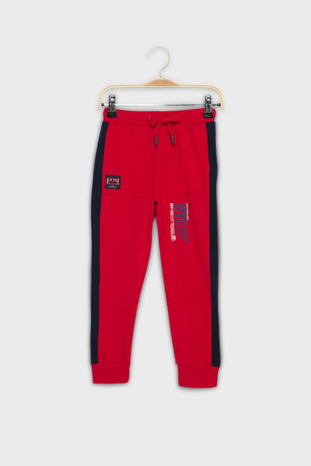 Solid-Cotton-Relaxed-Fit-Boys-Track-Pants