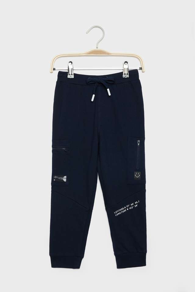 Solid-Cotton-Relaxed-Fit-Boys-Track-Pants