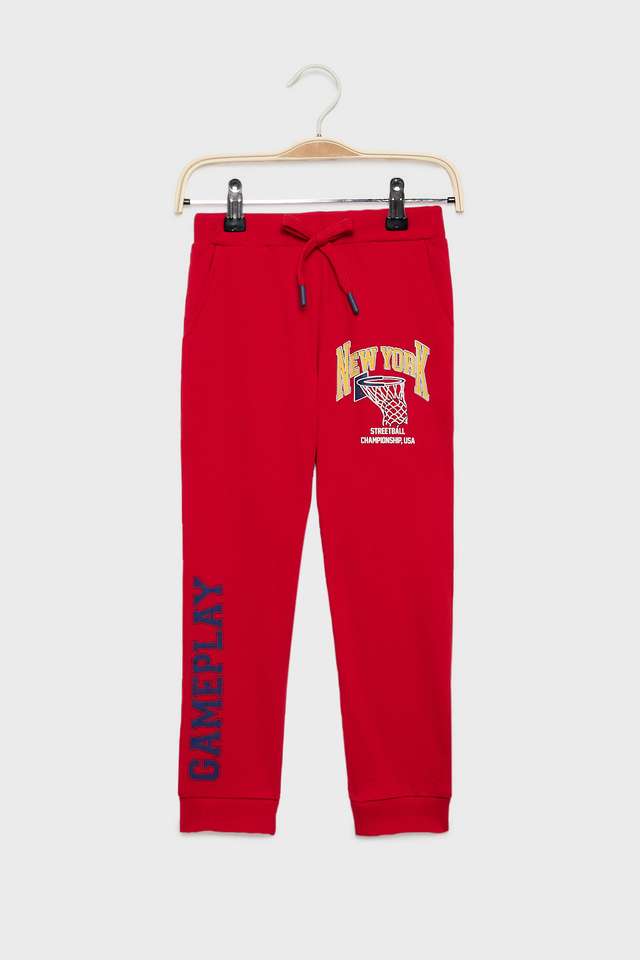 Solid-Cotton-Relaxed-Fit-Boys-Track-Pants