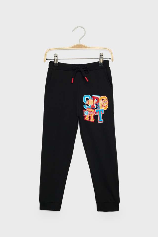 Solid-Cotton-Relaxed-Fit-Boys-Track-Pants