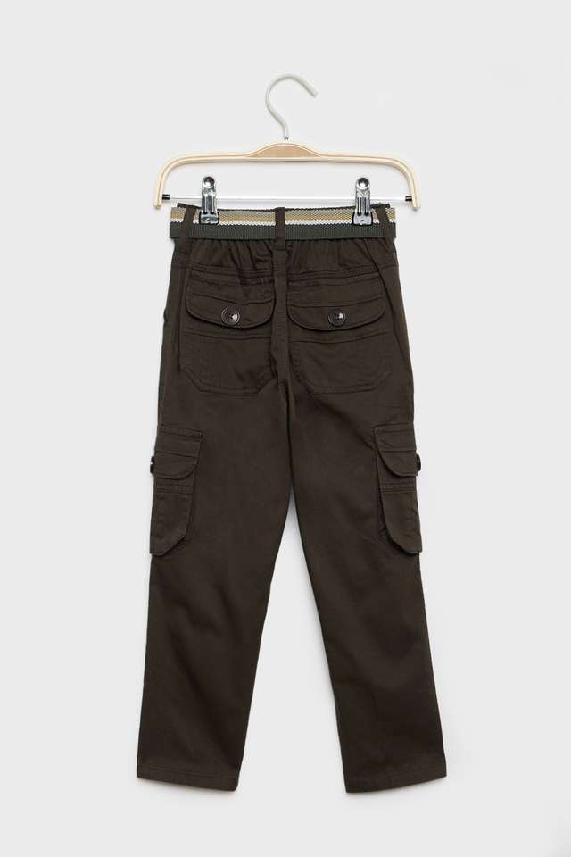 Solid-Blended-Fabric-Regular-Fit-Boys-Joggers