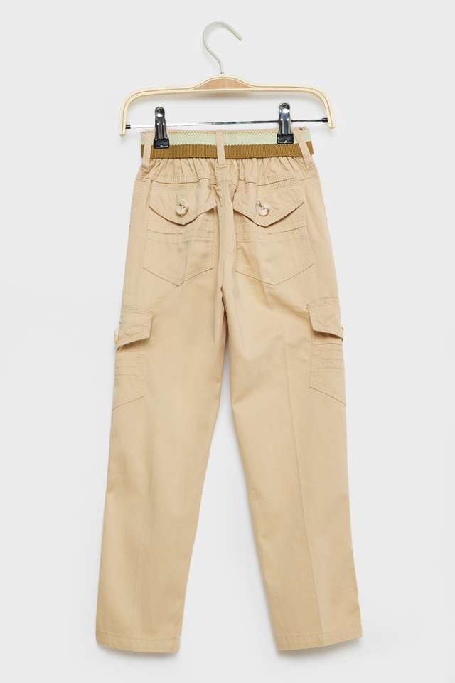 Solid-Blended-Fabric-Regular-Fit-Boys-Trousers