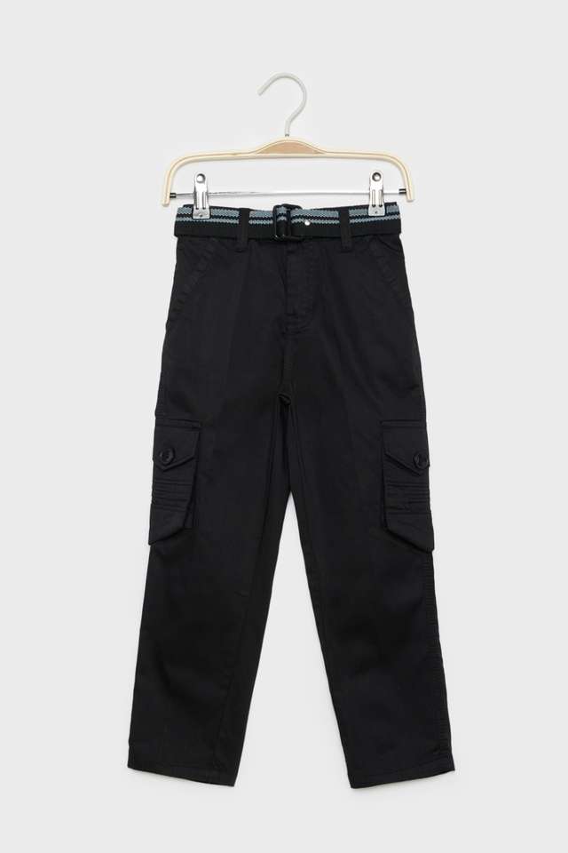 Solid-Blended-Fabric-Regular-Fit-Boys-Joggers
