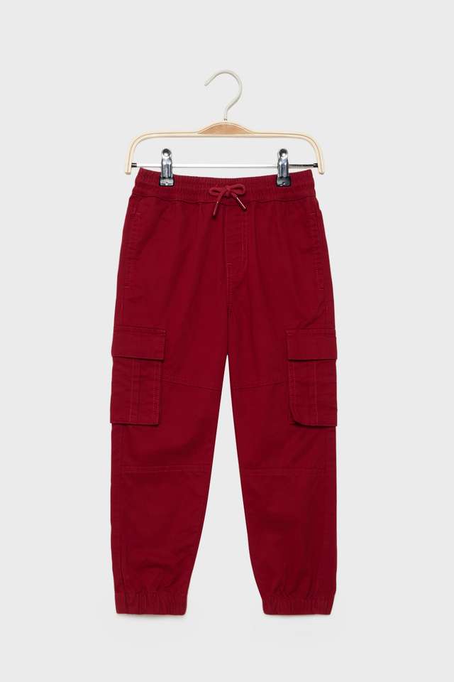 Solid-Cotton-Relaxed-Fit-Boys-Trousers
