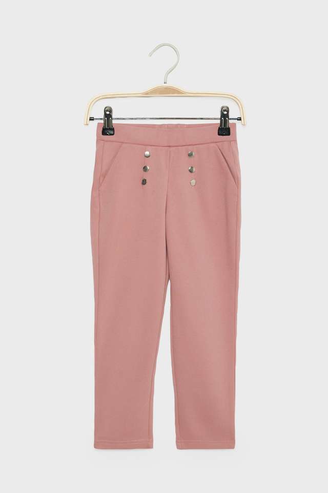 Solid-Blended-Fabric-Skinny-Fit-Girls-Pants