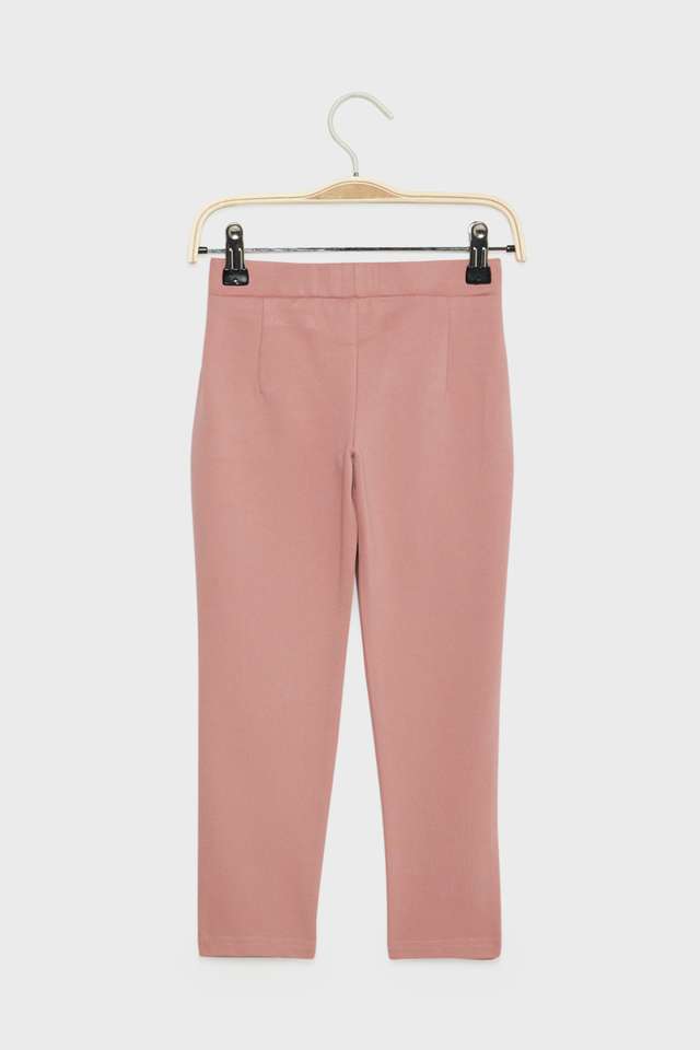 Solid-Blended-Fabric-Skinny-Fit-Girls-Pants