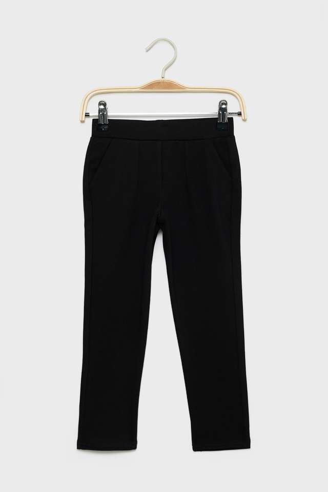 Solid-Blended-Fabric-Skinny-Fit-Girls-Pants