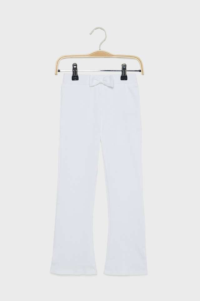 Solid-Blended-Fabric-Bootcut-Fit-Girls-Pants