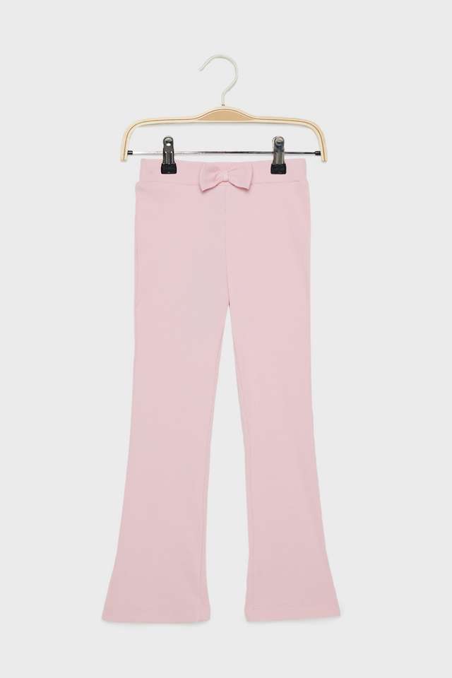 Solid-Blended-Fabric-Bootcut-Fit-Girls-Pants