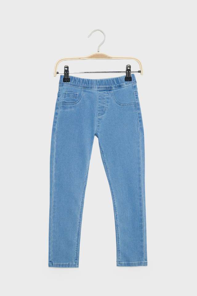 Solid-Blended-Fabric-Skinny-Fit-Girls-Jeggings