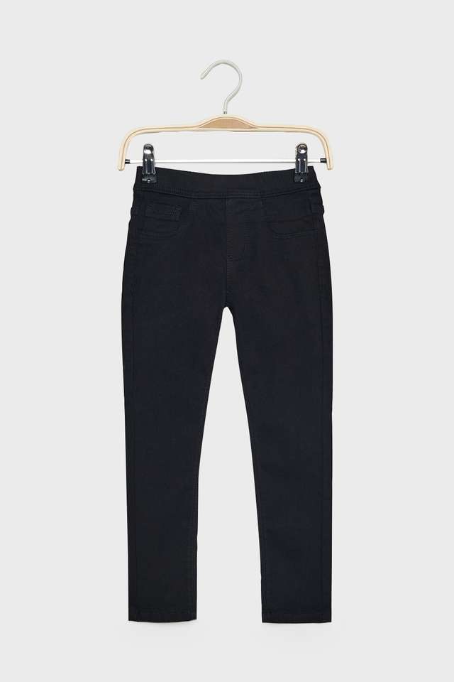 Solid-Blended-Fabric-Skinny-Fit-Girls-Jeans