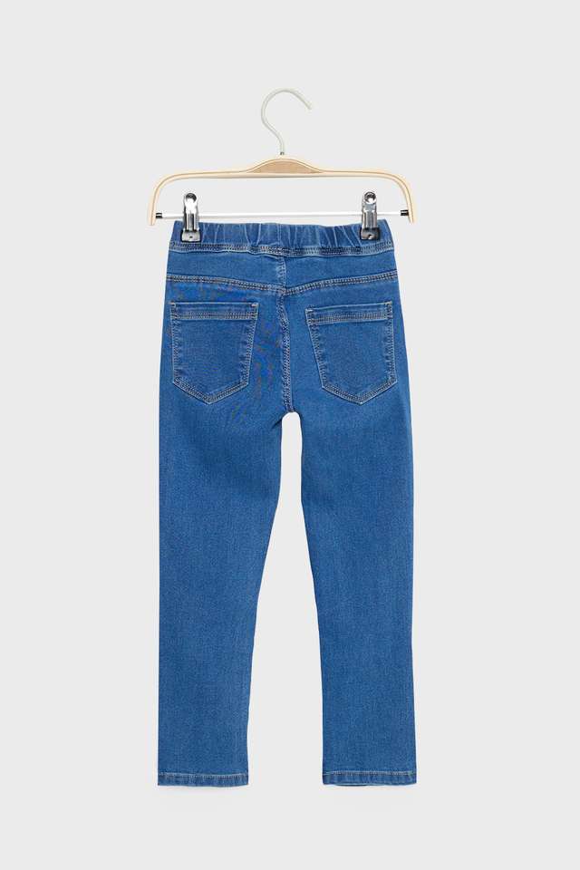Solid-Blended-Fabric-Skinny-Fit-Girls-Jeggings