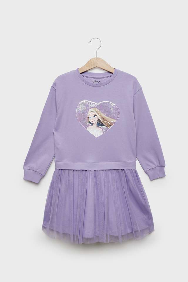 Graphic-Print-Cotton-Round-Neck-Girls-Dress